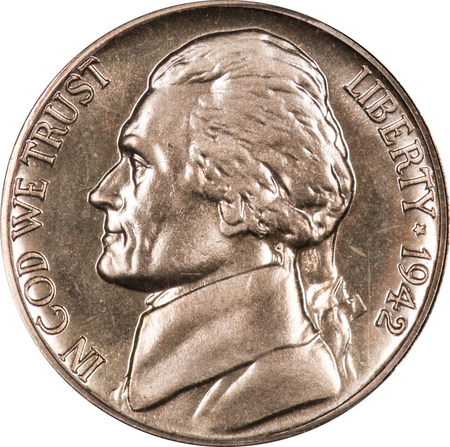 1942 Proof Jefferson Nickel - Obverse.jpg