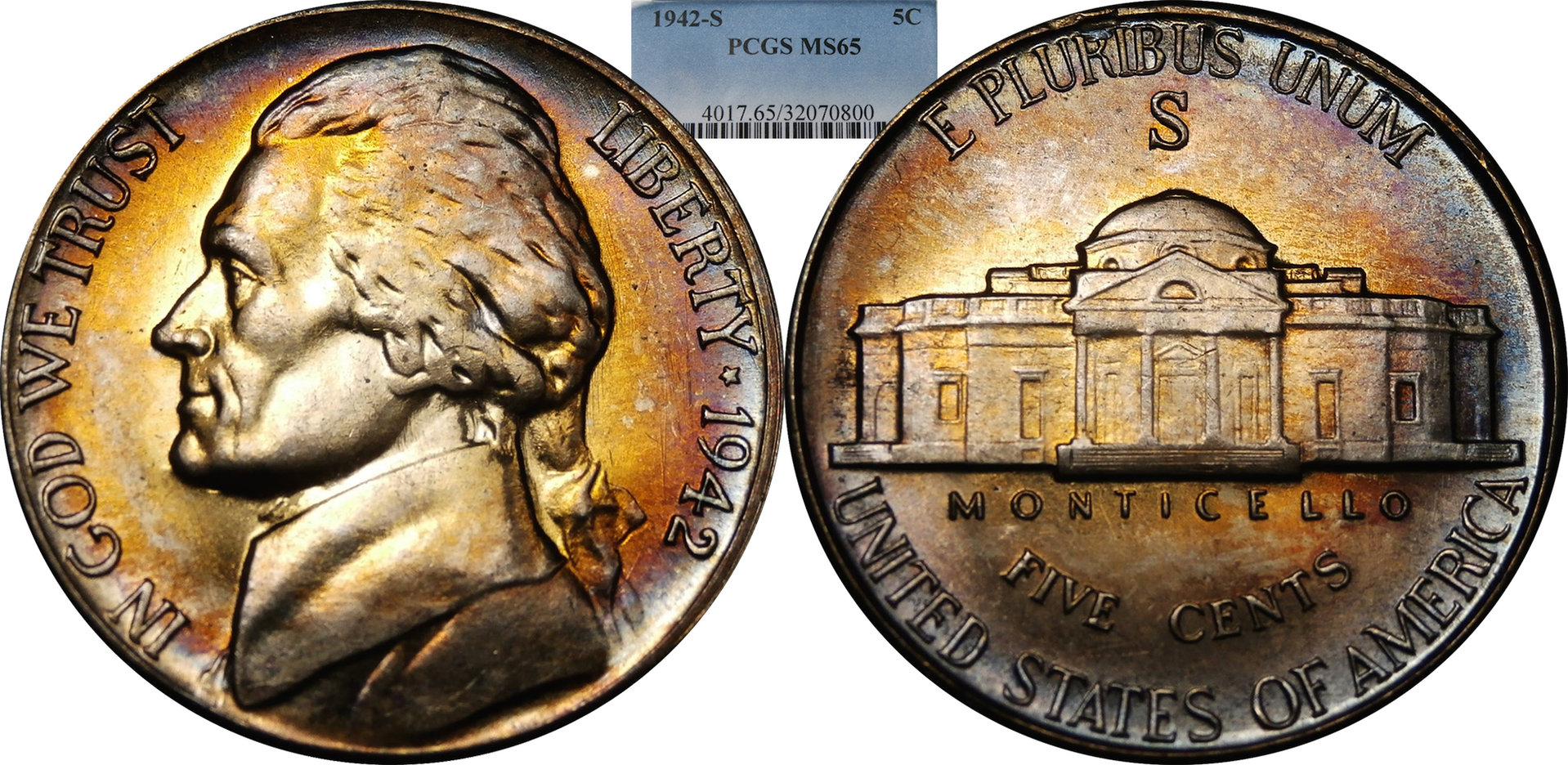 1942 S Jefferson Nickel PCGS MS65.jpg