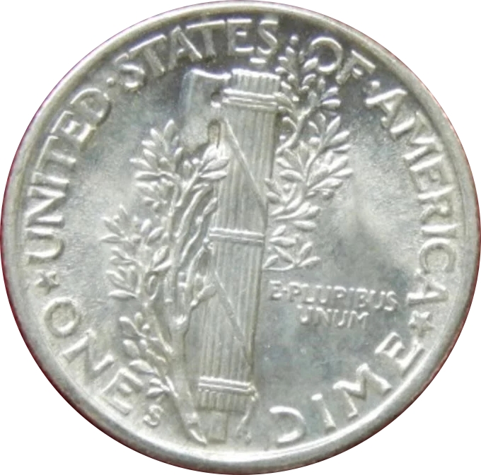 1942 S Mercury Dime rev.jpg