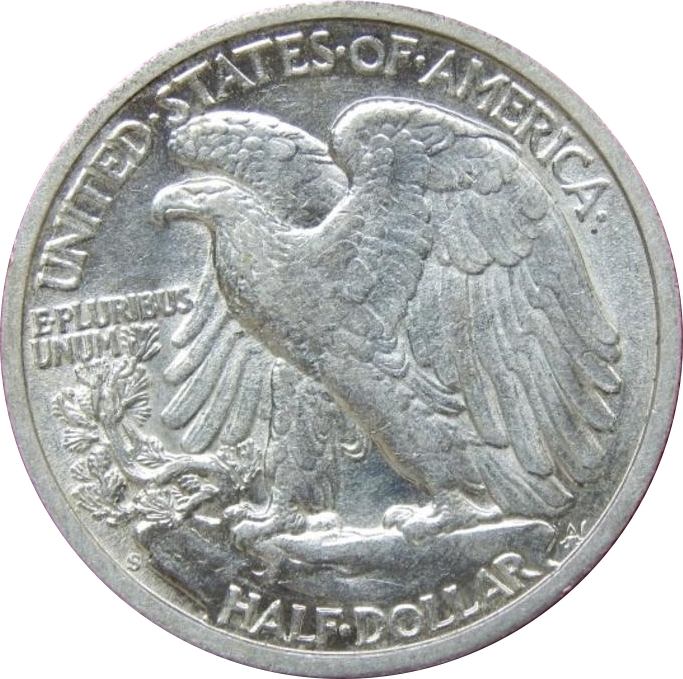 1942 S Walking Liberty Half Dollar rev.jpg