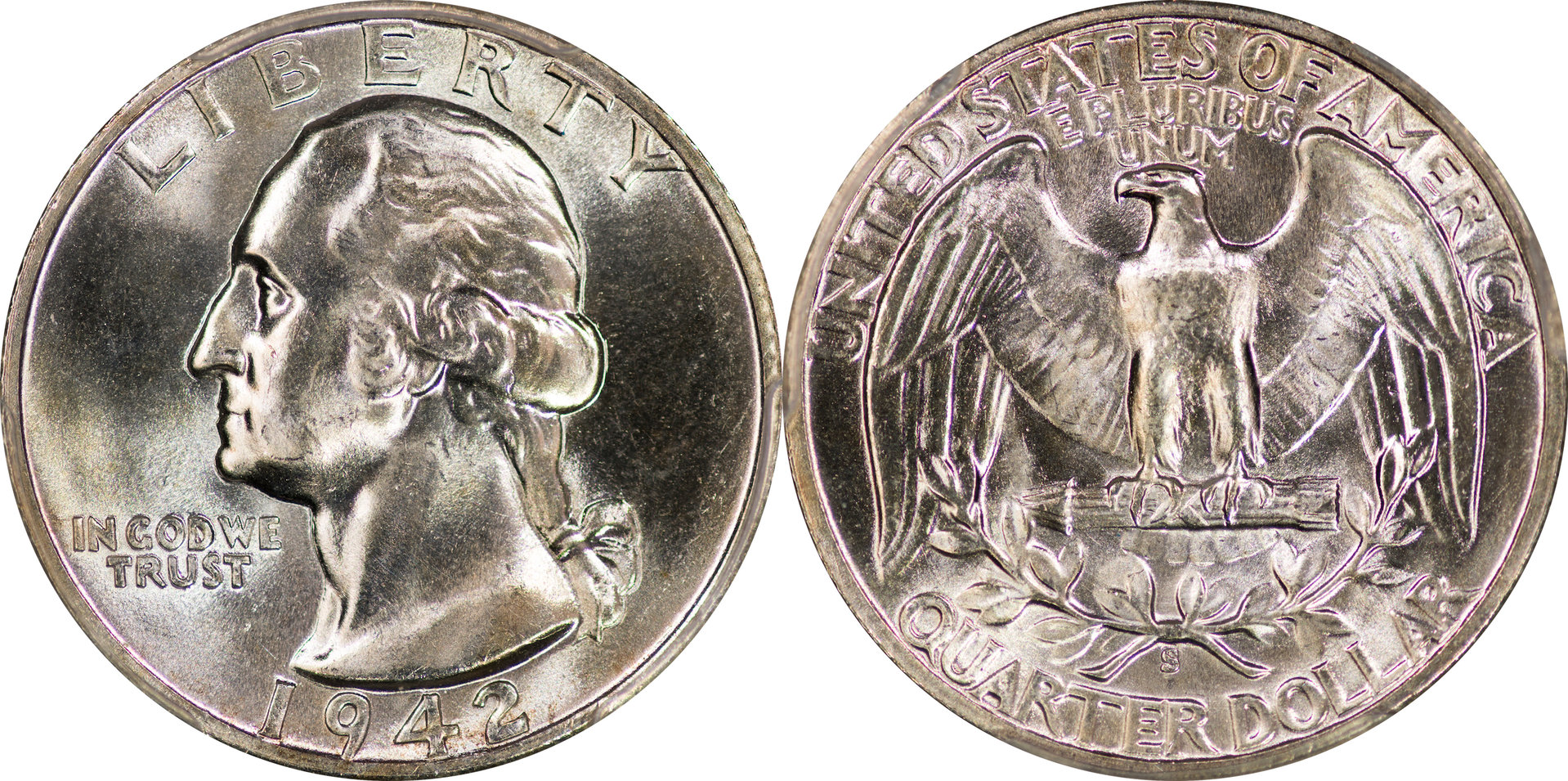 1942 S Washington Quarter PCGS MS65.jpg
