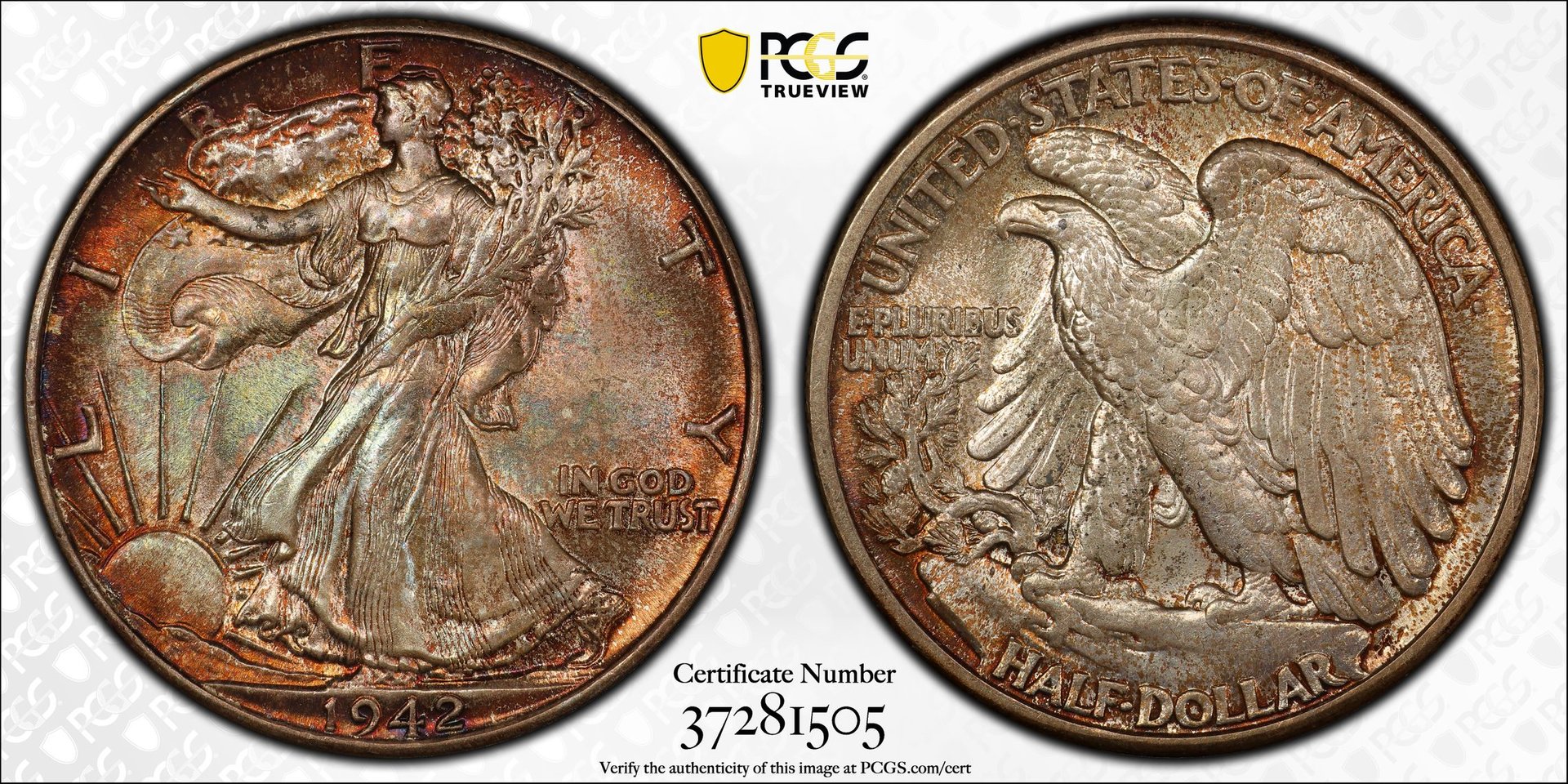 1942 Walking Liberty half dollar DDO FS-801 MS67.jpg