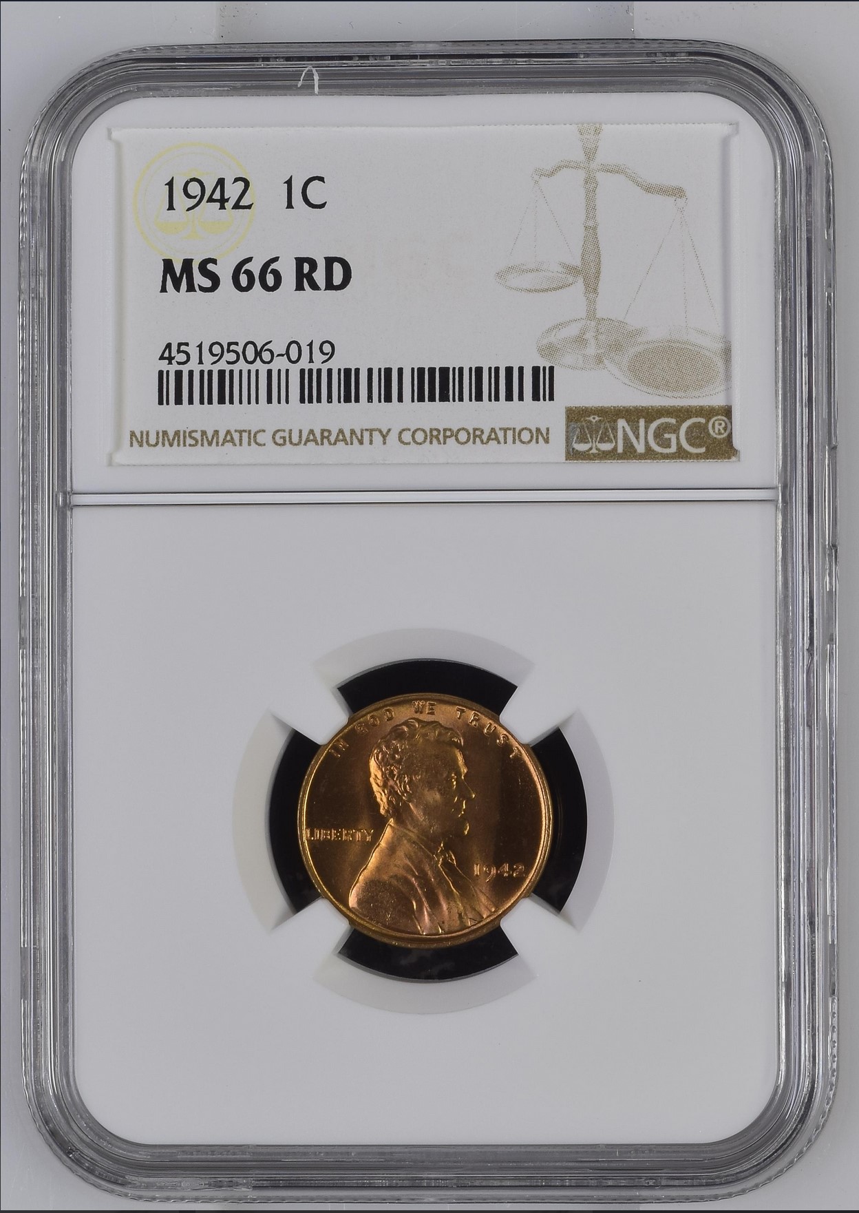 1942P 1C MS66 RD NGC 4519506-019 Obverse.jpg