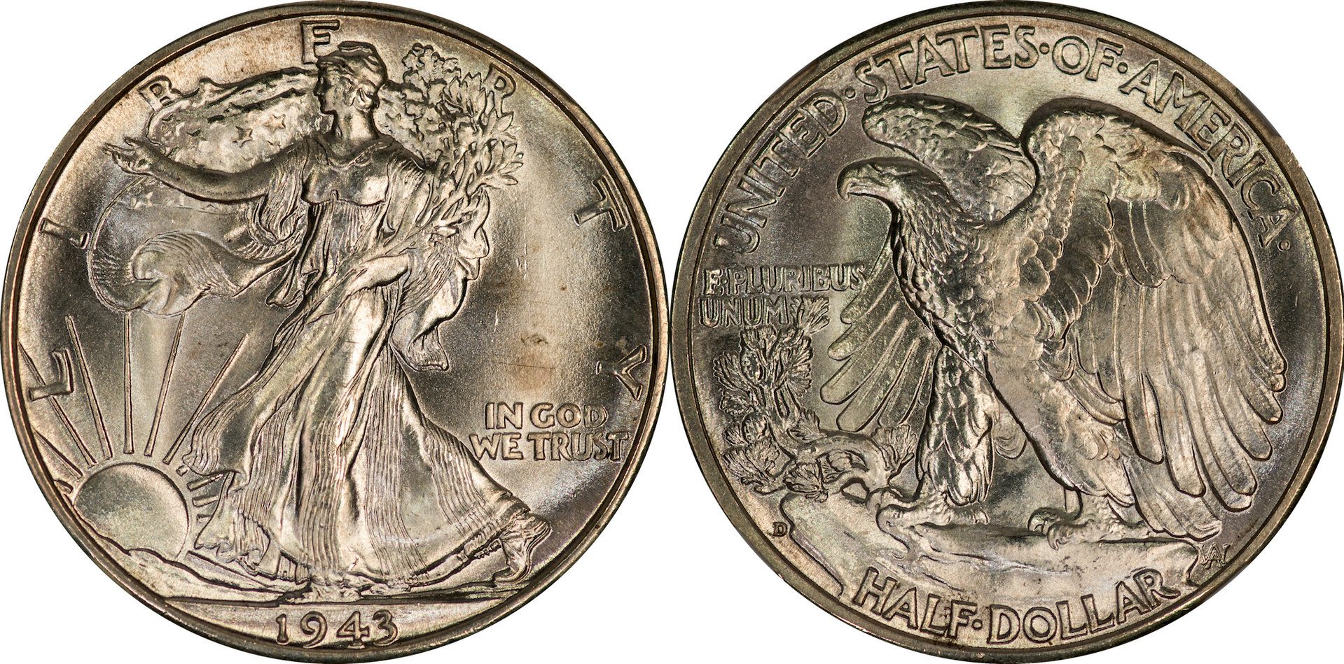 1943 D Walking Liberty Half NGC MS64.jpg