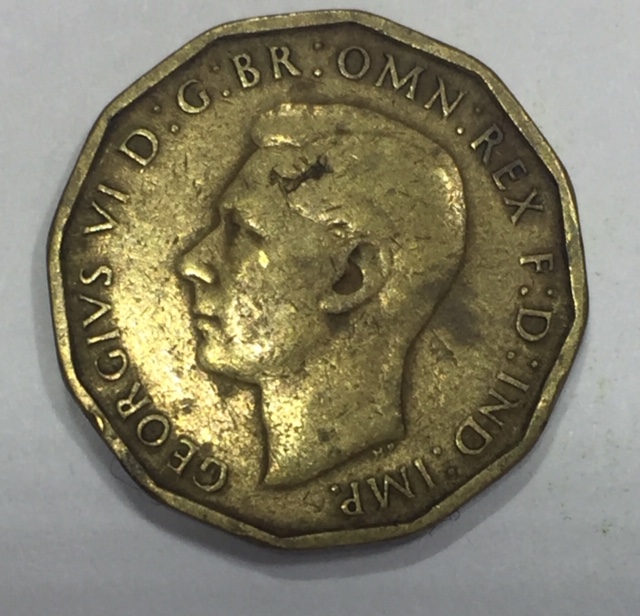 1943 GB Brass threpenny bit error O.15.jpg