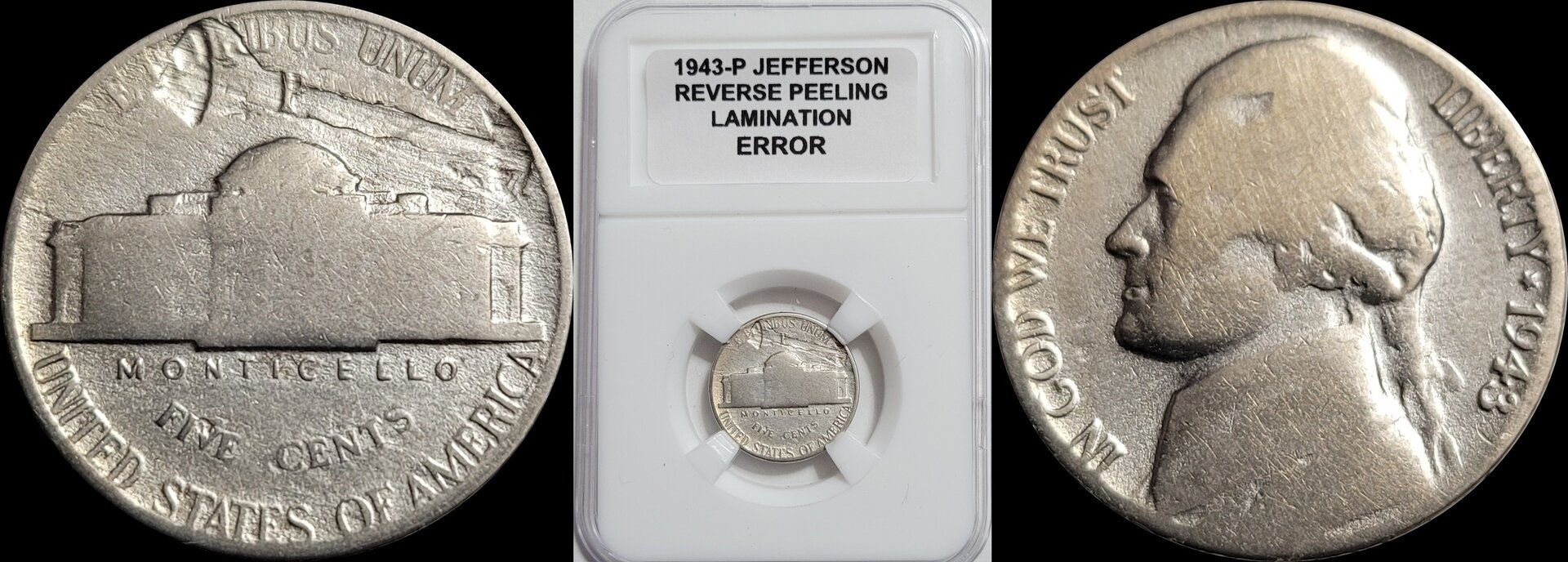1943-P JEFFERSON 35% SILVER, OBVERSE PEELING LAMINATION ERROR B-horz.jpg