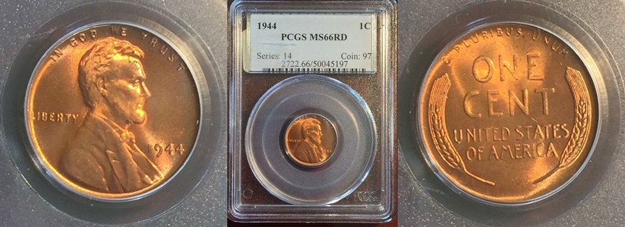 1944 1C RD Lincoln Wheat One Cent PCGS MS66RD 1-horz.jpg