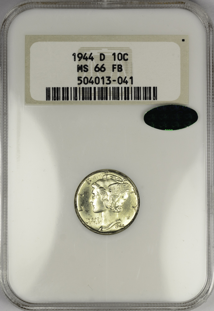 1944 DIME - MERCURY NGC MS 66 FB, CAC green! 10C Obv Slab.jpg