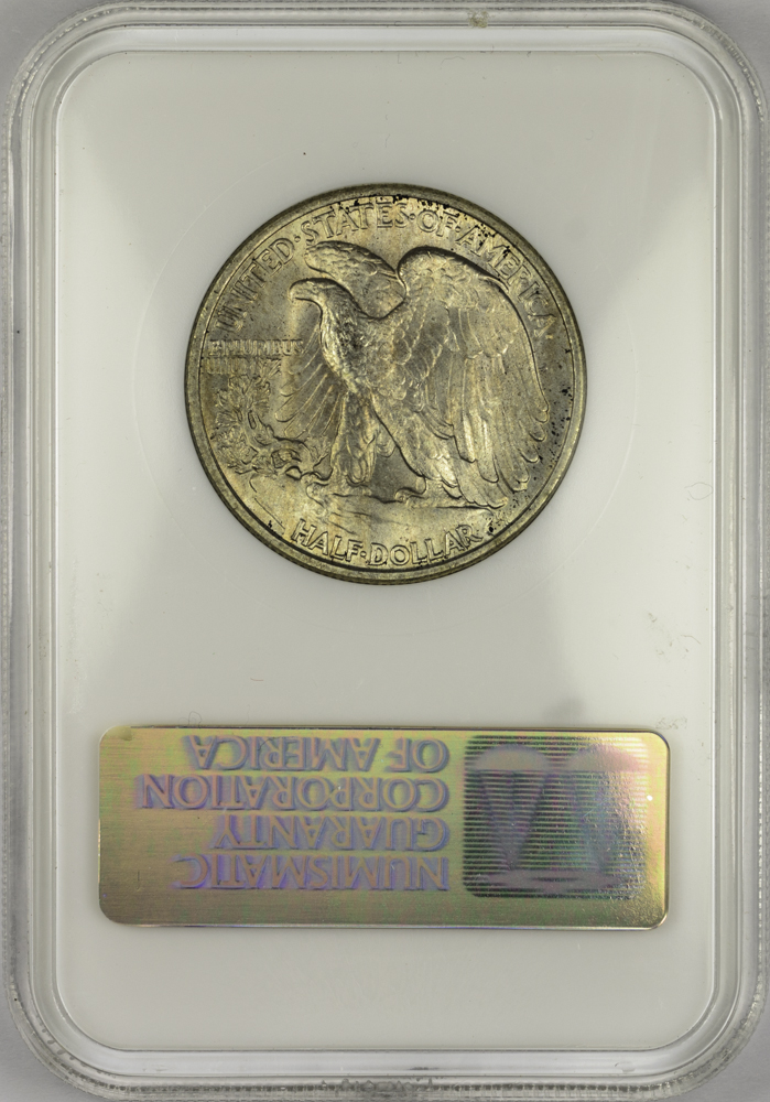 1944 HALF DOLLAR - WALKING LIBERTY NGC MS 65, CAC green! 50C Rev Slab.jpg