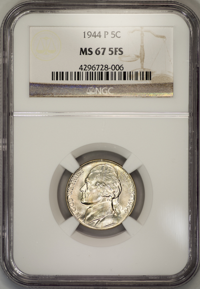 1944 Jefferson Nickel NGC MS675FS Slab - Obverse.jpg
