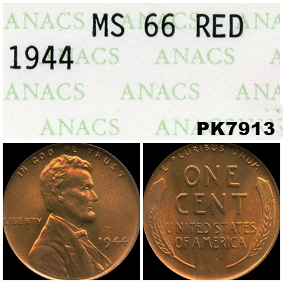 1944 Lincoln Cent, ANACS MS66 Red 4a.jpg