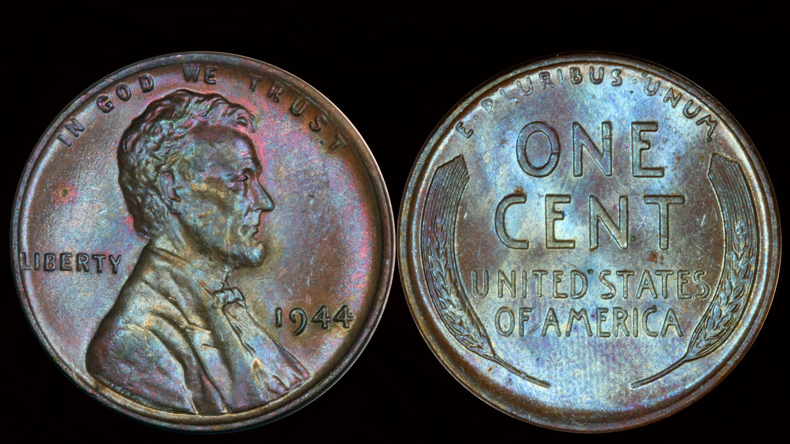 1944 Lincoln Wheat Cent Penny Toned.jpg