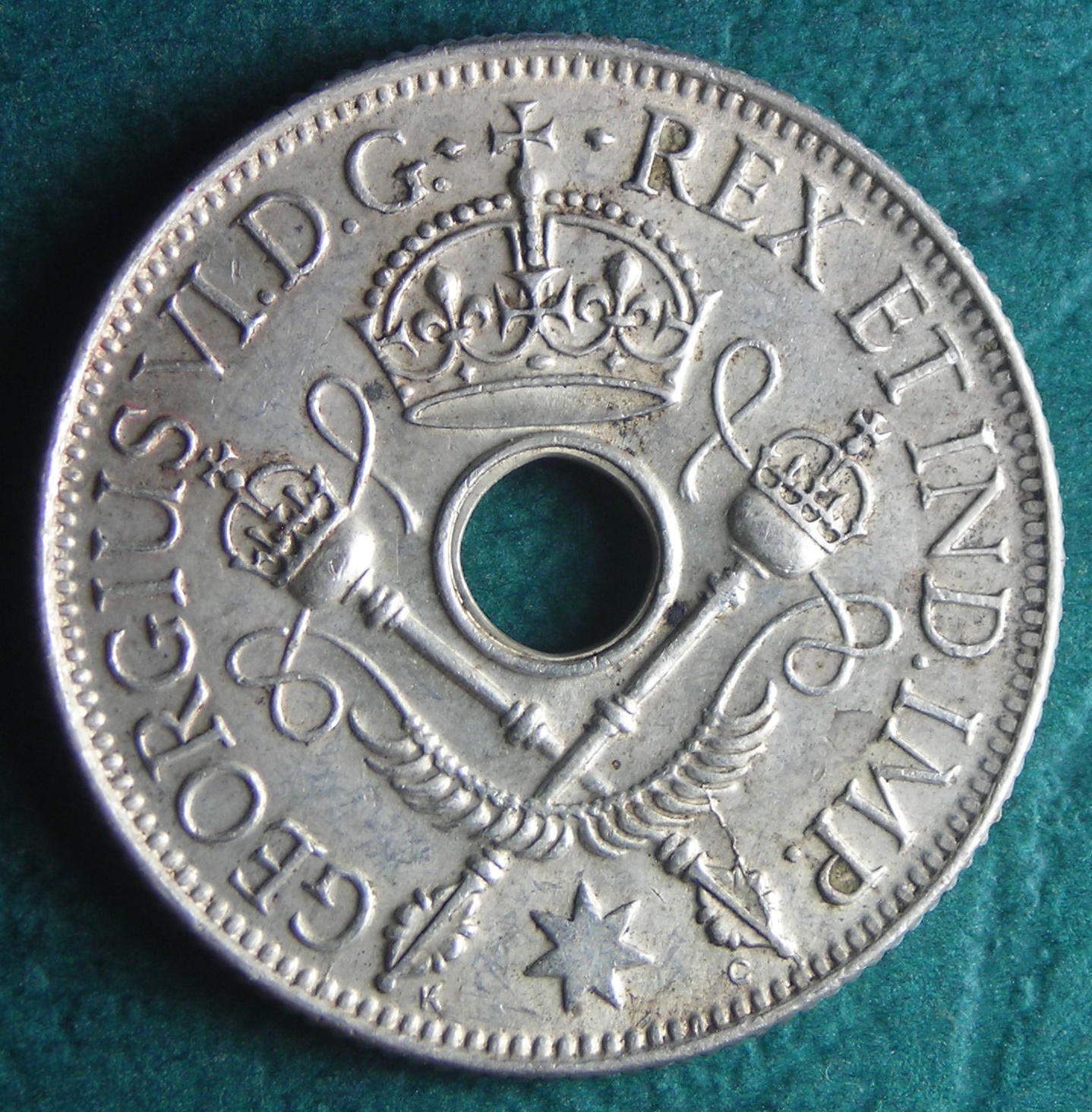 1945 New Guinea shilling obv.JPG