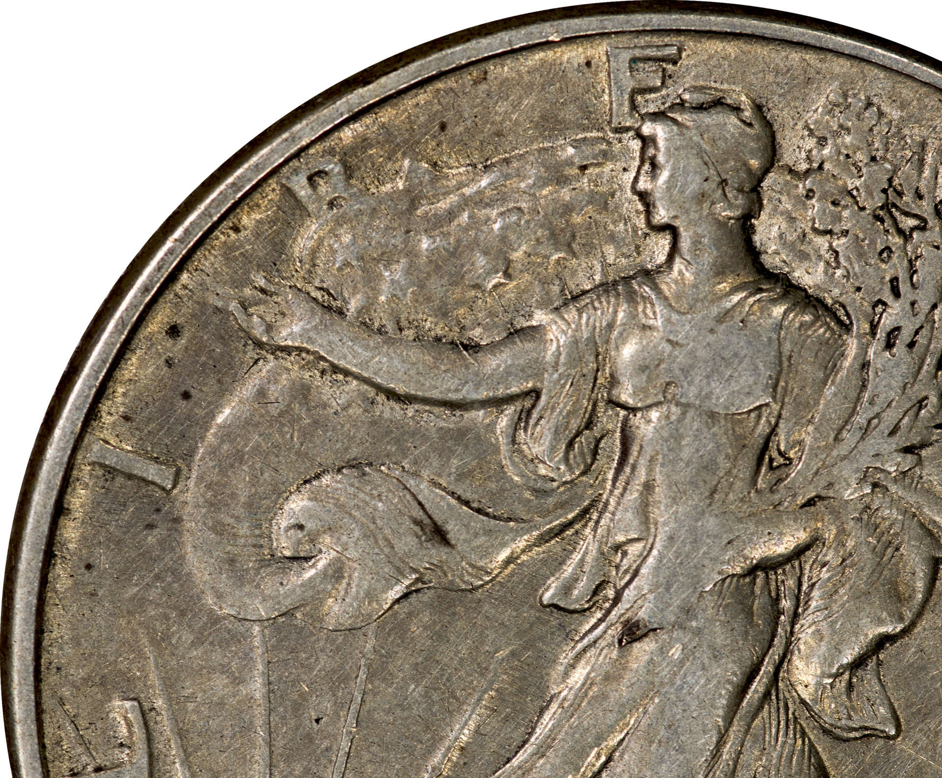 1945 Walking Liberty Half (Sunburst) - Closeup 2.png
