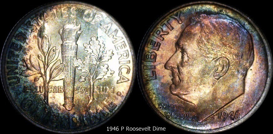 1946 P Roosevelt Dime Tone set.jpg