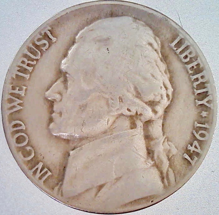 1947 Jefferson Nickel obverse.jpg