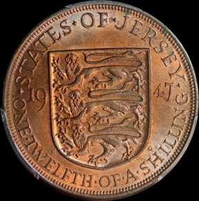 1947 Jersey 1-12th Shilling MS64RB PCGS Rev CU.jpg