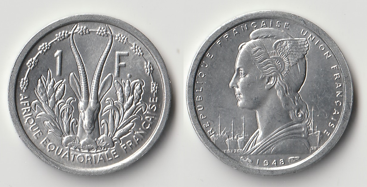 1948 french equatorial africa 1 franc.jpg