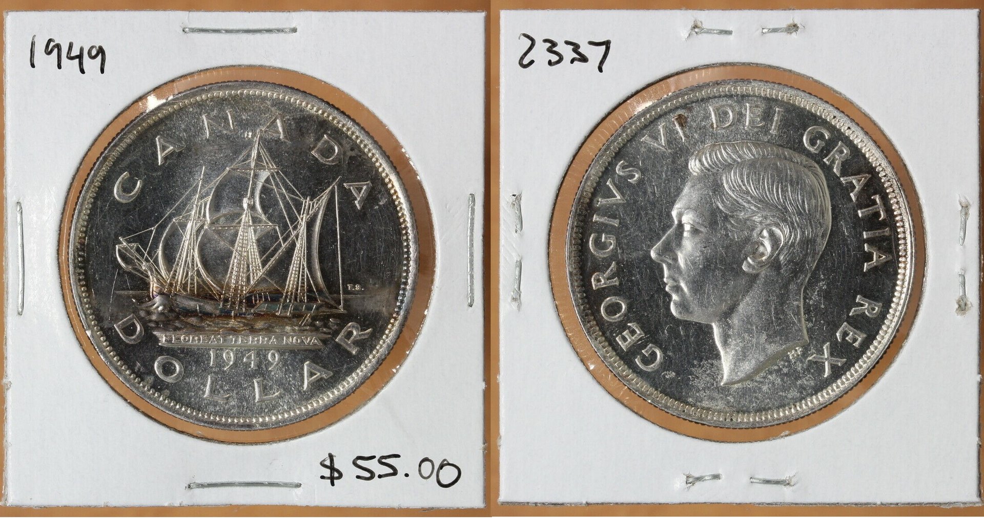 1949 Canada Silver Dollar   293125916207  mkcoins2012  o.jpg