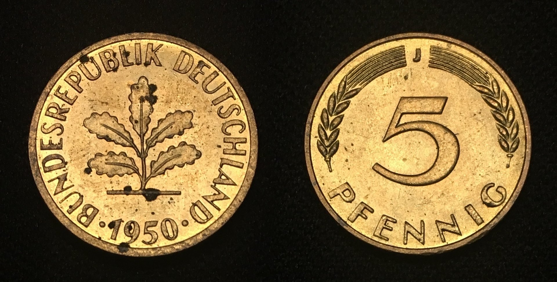 1950 5 Pfennig J Combined.jpg