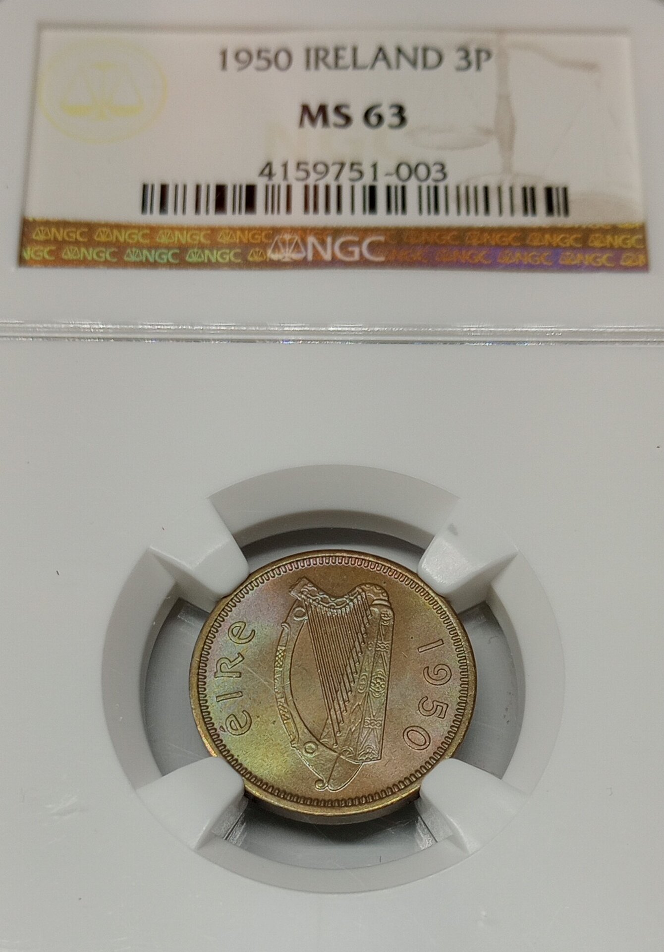 1950 Ireland 3p, toned.jpg