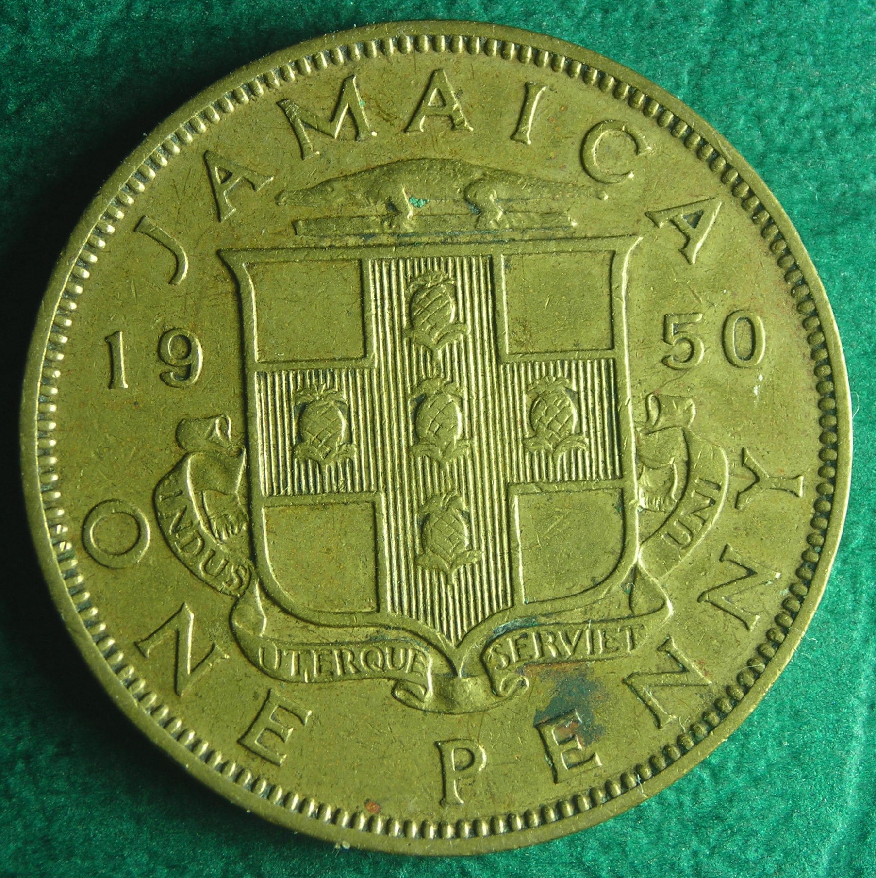1950 Jamaica 1 p rev.JPG