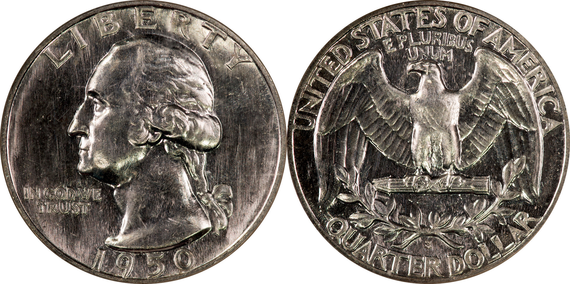 1950 S Washington Quarter NGC MS64PL.jpg