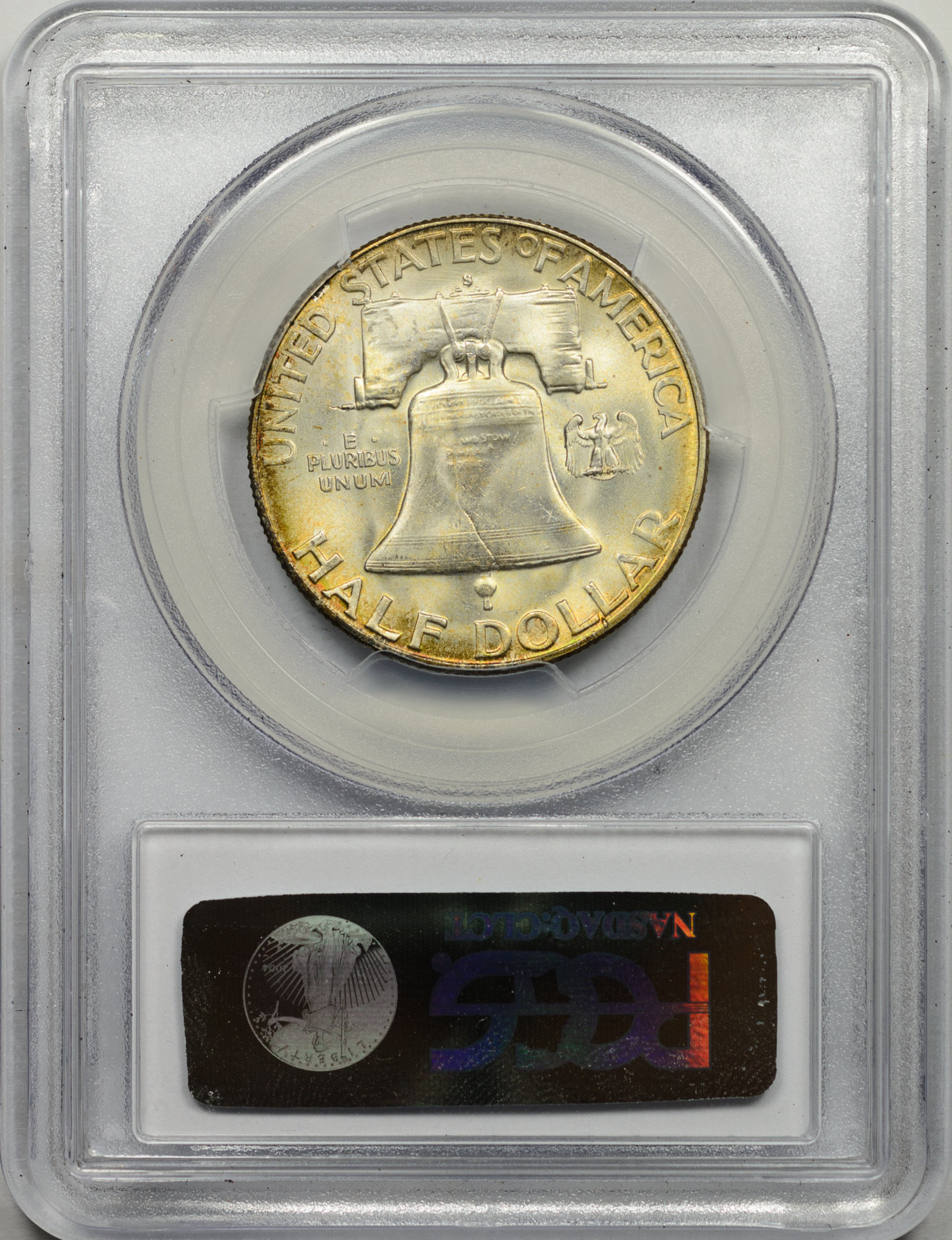 1951 S 50C HALF DOLLAR - FRANKLIN PCGS MS66 25366225 CAC Rev Slab v3.jpg