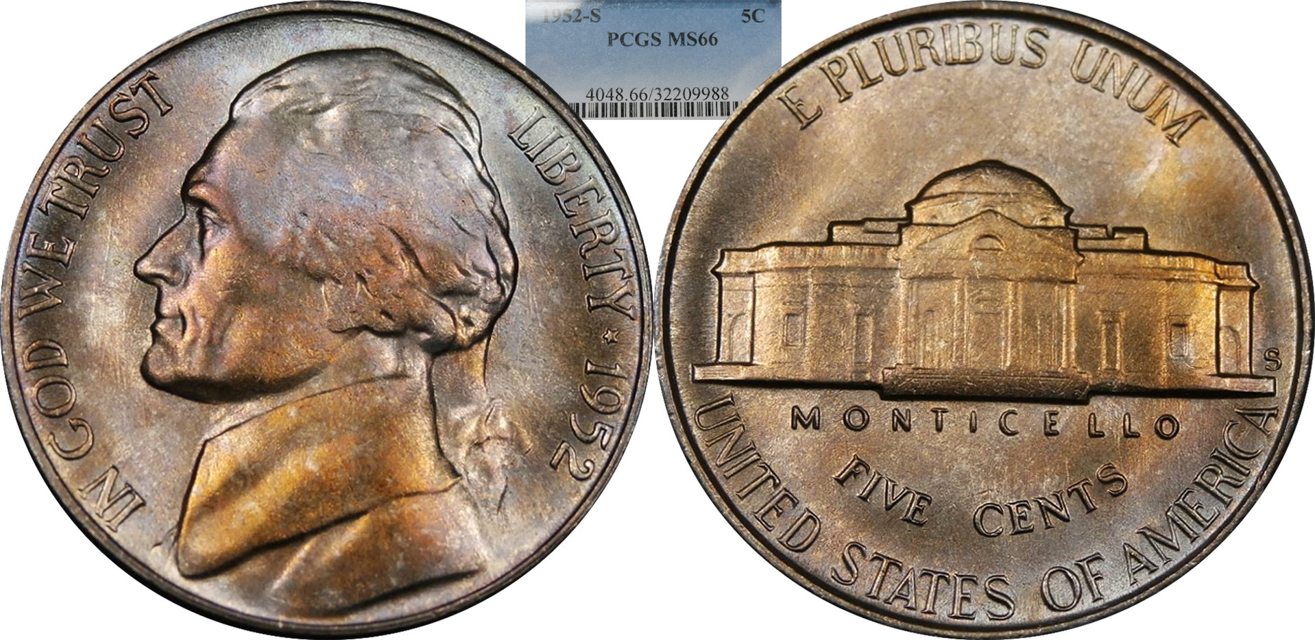 1952 S Jefferson Nickel PCGS MS66.jpg
