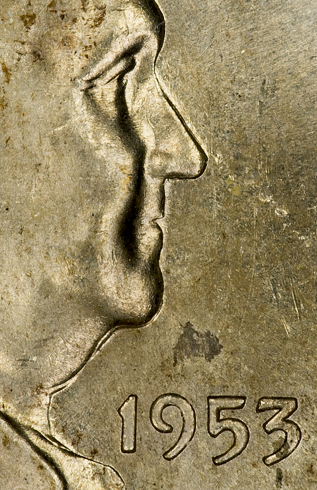 1953 D Franklin Half PCGS MS64FBL - Profile 2.jpg
