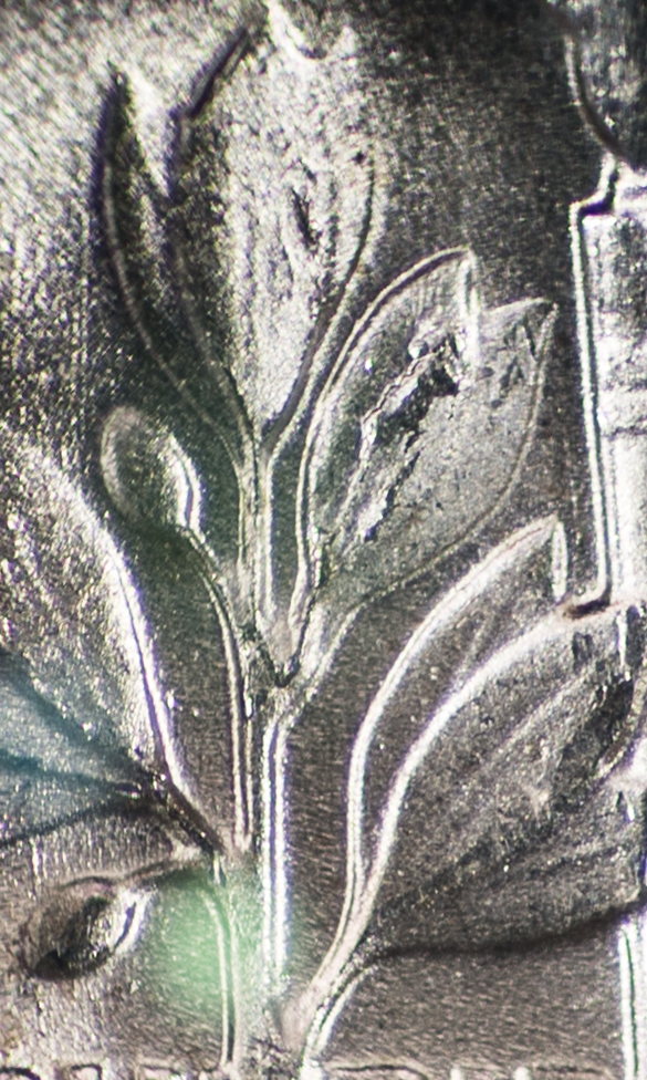 1953 D Roosevelt Dime Die Cracks - Reverse Die Crack 2.jpg