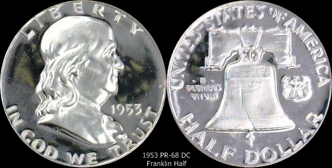 1953 Pf-68 DC Franklin Half.jpg