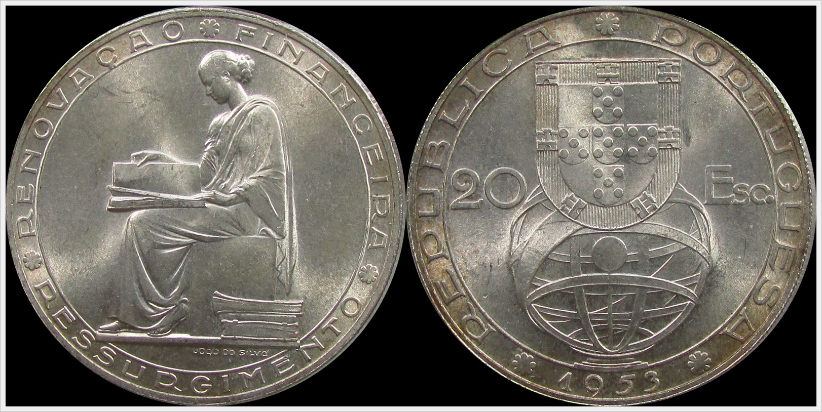 1953 Portugal 20 Escusos.jpg