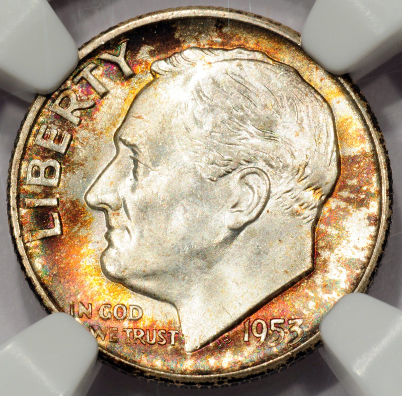 1953 S 10C DIME - ROOSEVELT, SILVER NGC MS65 4148176-006 Obv Closeup.jpg