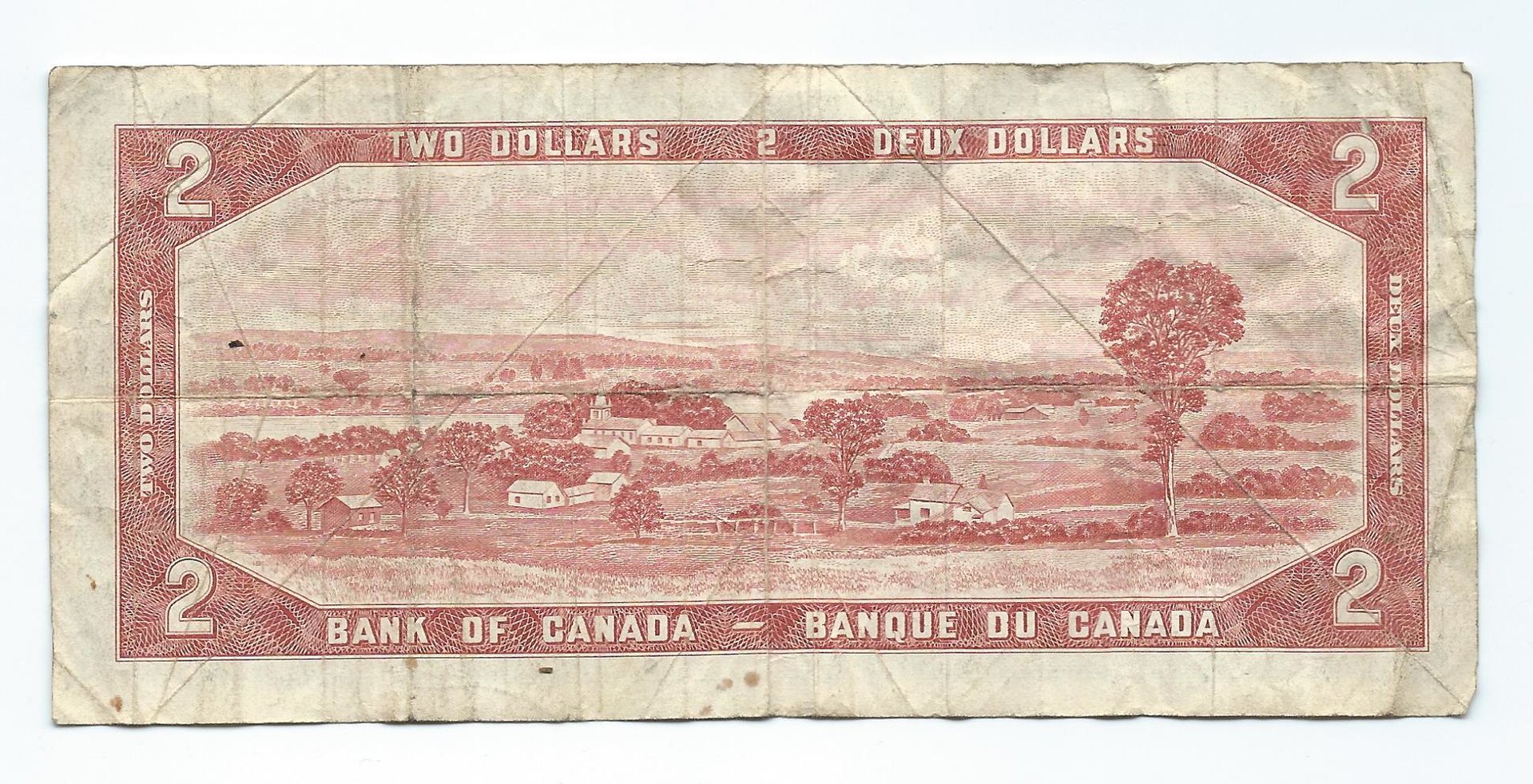 1954 canada 2 bill back.jpg