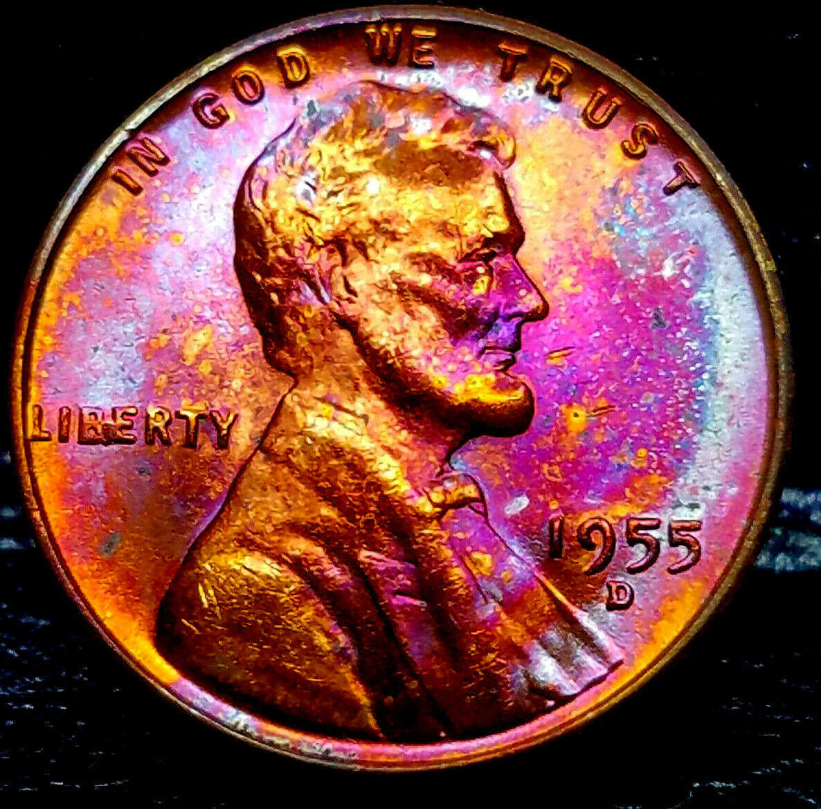 1955-D Lincoln Cent  Beautifully Toned Superby Ms++ Gem++ Bu++.jpg