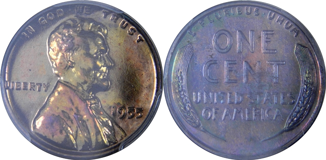 1955 Lincoln PCGS PR64BN Toned Proof.jpg