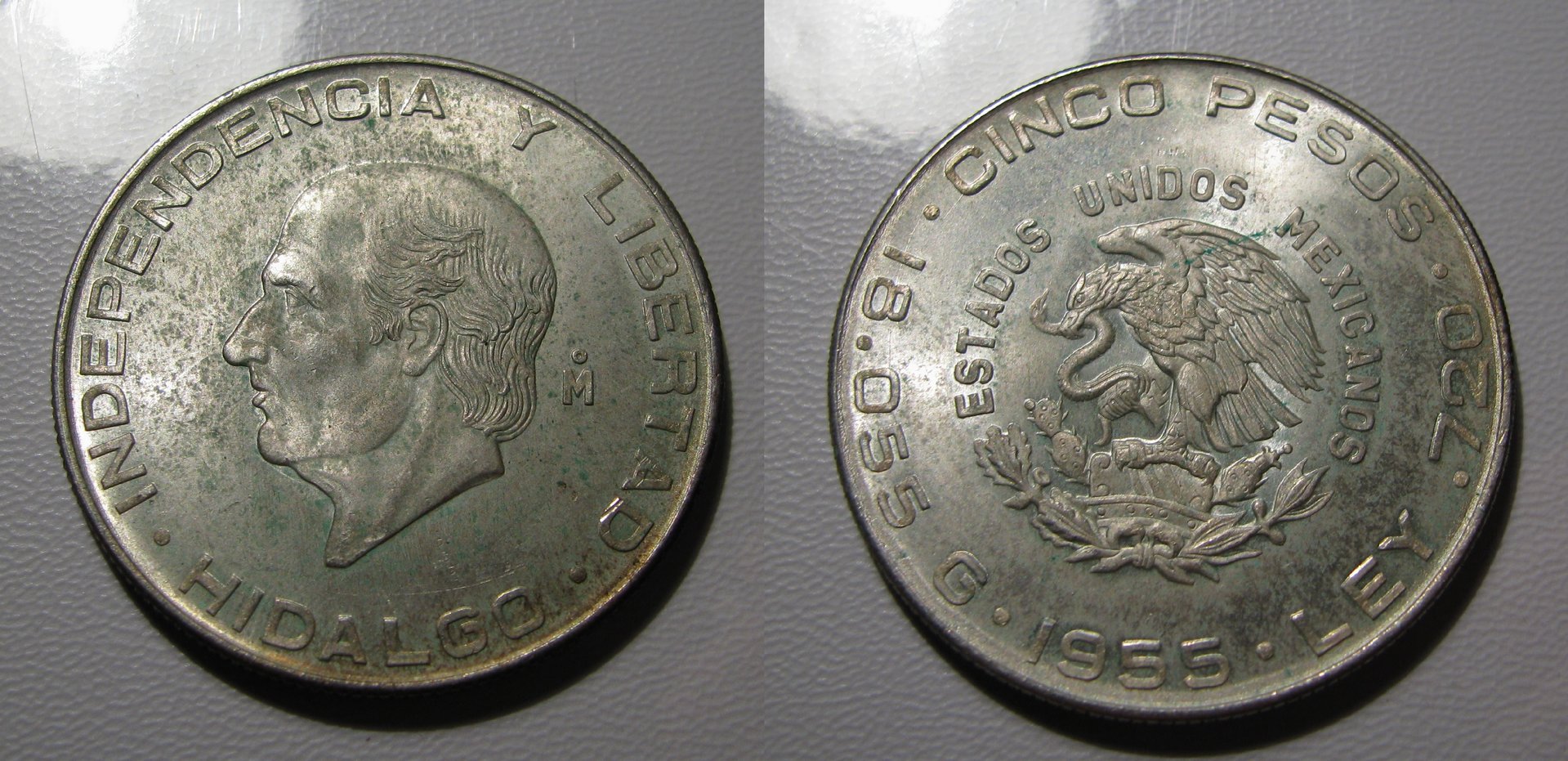 1955 Mexico 5 Pesos.jpg