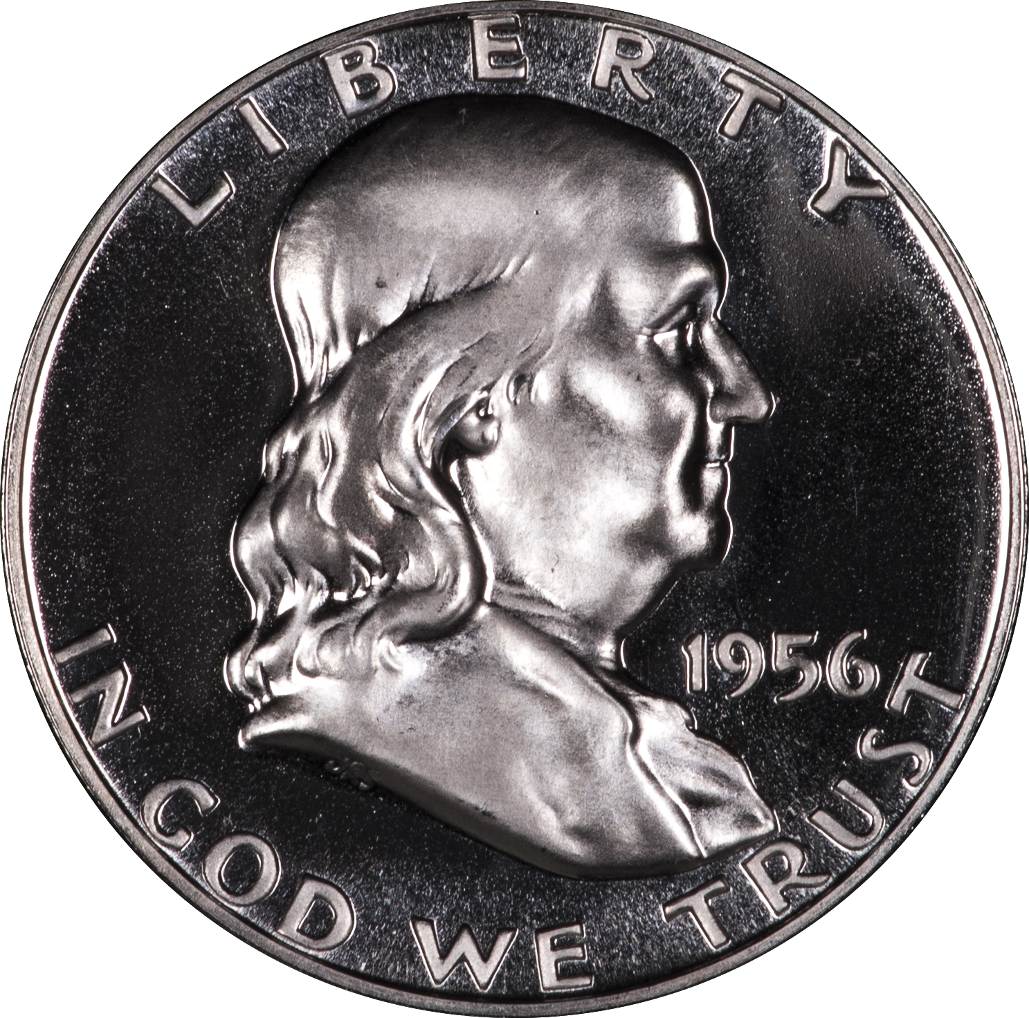 1956 Proof Franklin Half - Obverse.png