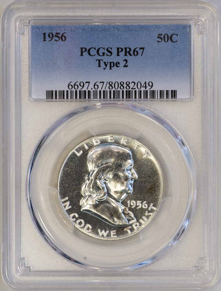 1956 Proof Franklin Half PCGS PR67 Slab - Obverse.jpg
