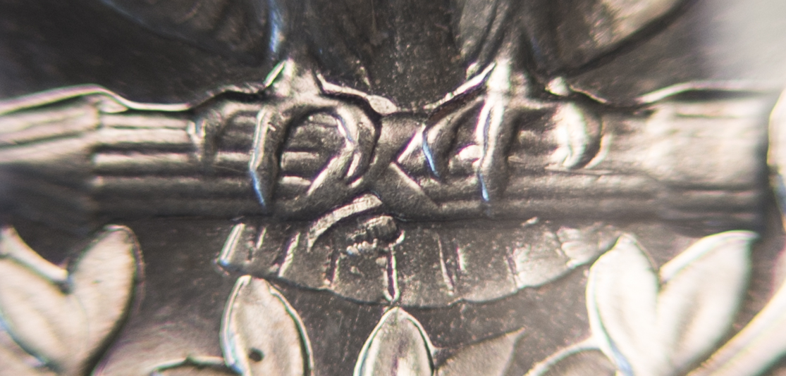 1956 Proof Washington Quarter Reverse Die Gouge - Die Gouge.jpg