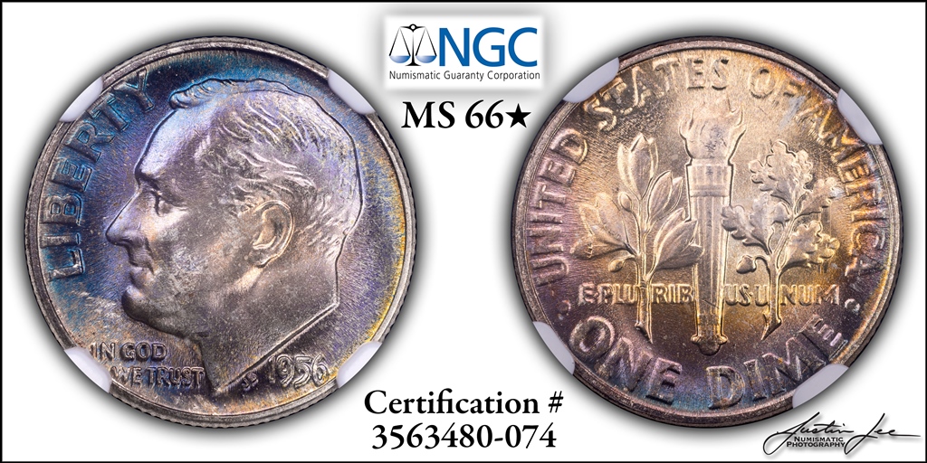 1956 Roosevelt Dime NGC MS 66 Star Small.jpg
