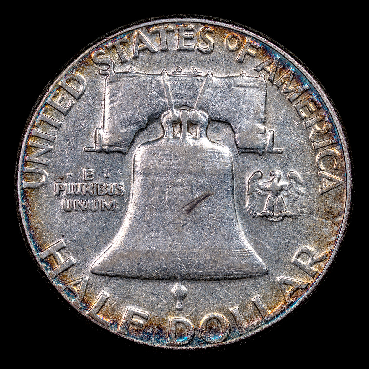 1956-Toned-Franklin-Half-Dollar-Reverse.jpg