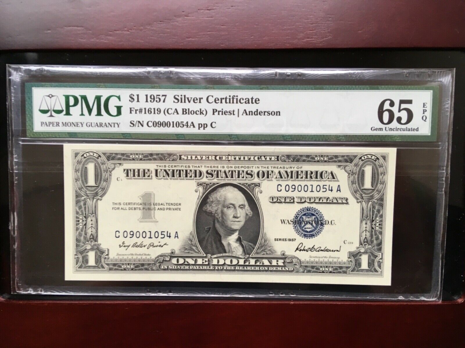 1957 $1 SC FR #1619 PMG 65 front.jpg