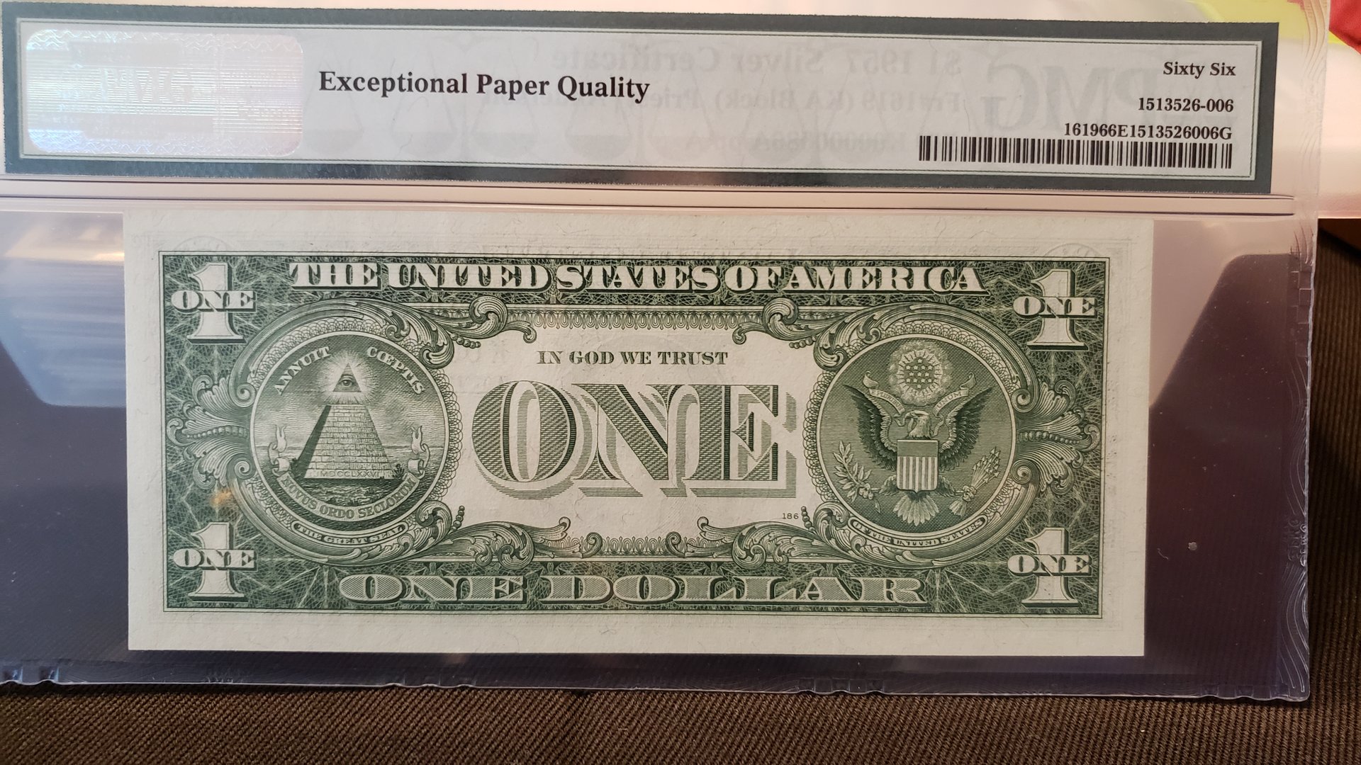 1957 $1 SC FR #1619 PMG 66 back.jpg