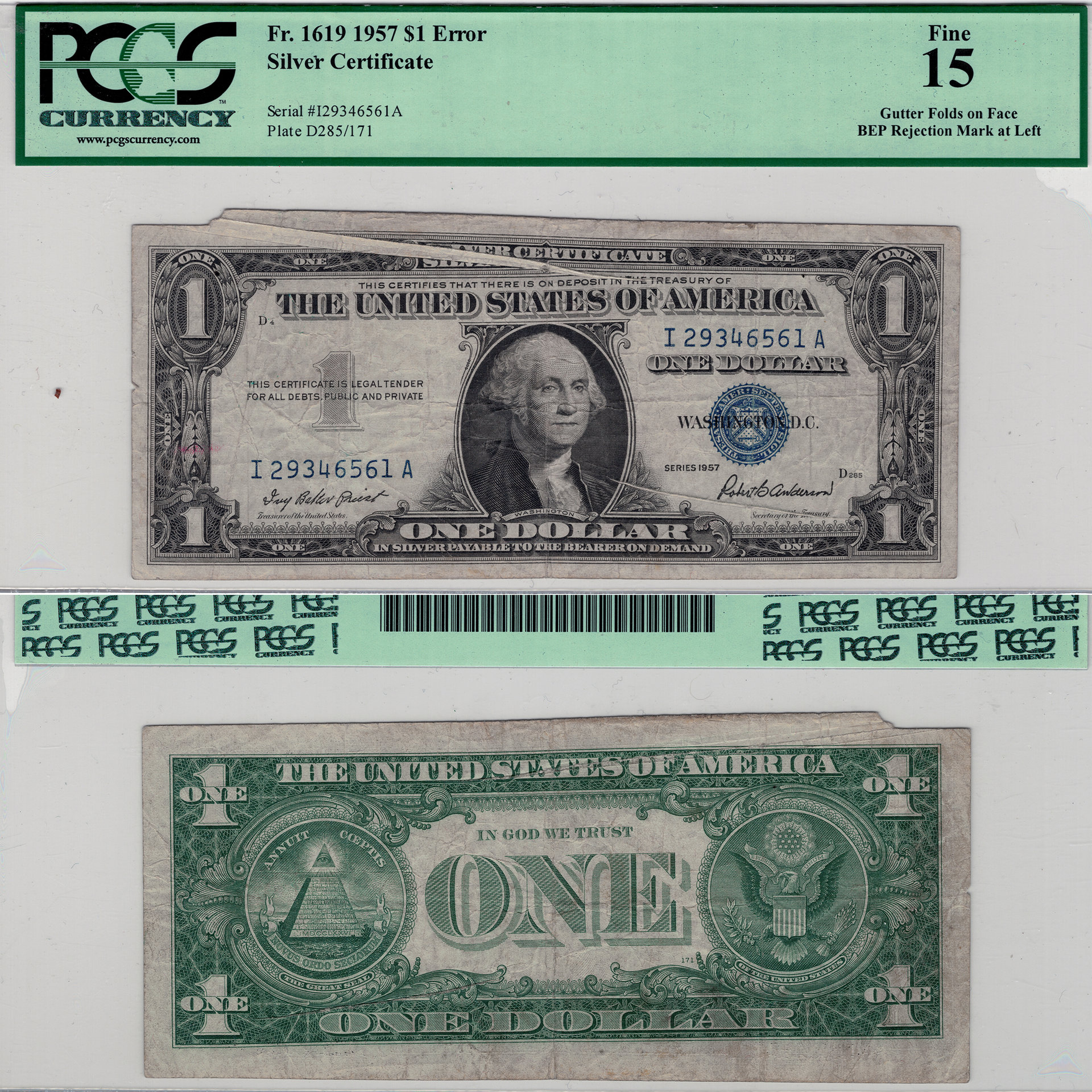 1957 $1 sc gutterfold rej mark.jpg