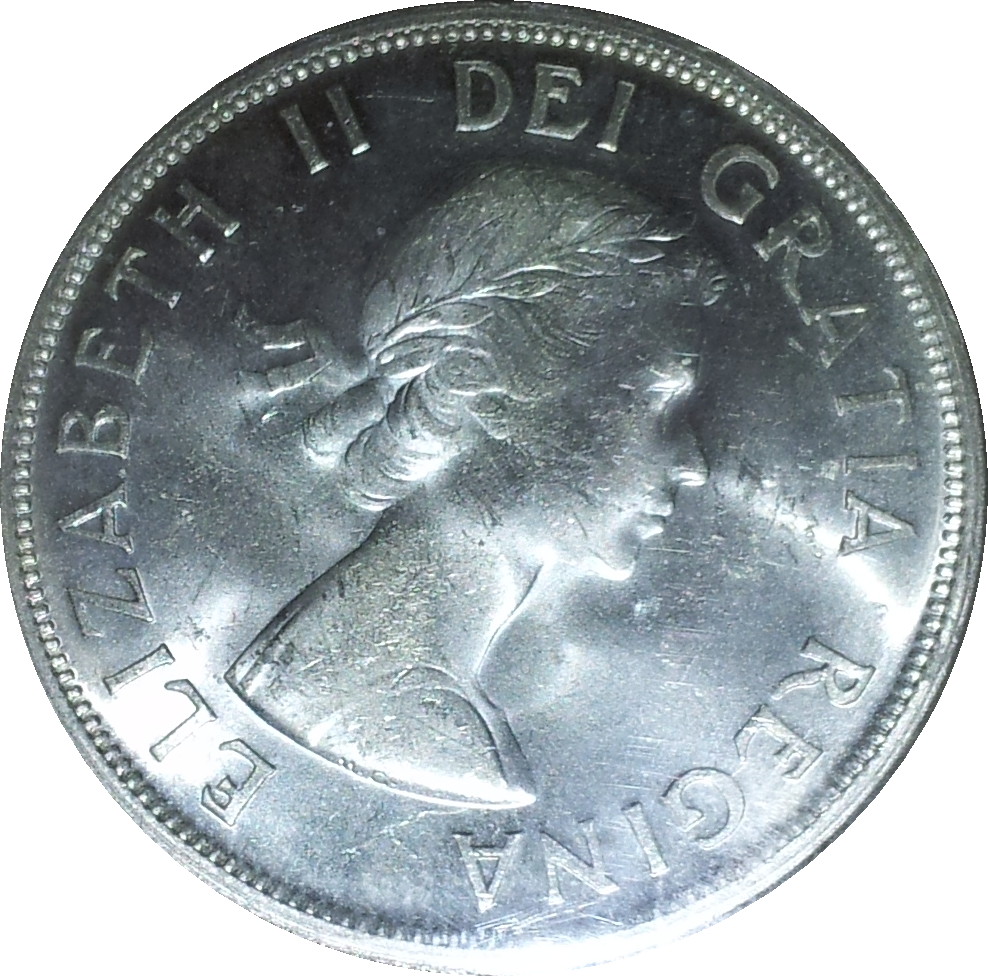 1957 Canada Dollar MS64 Obv.JPG