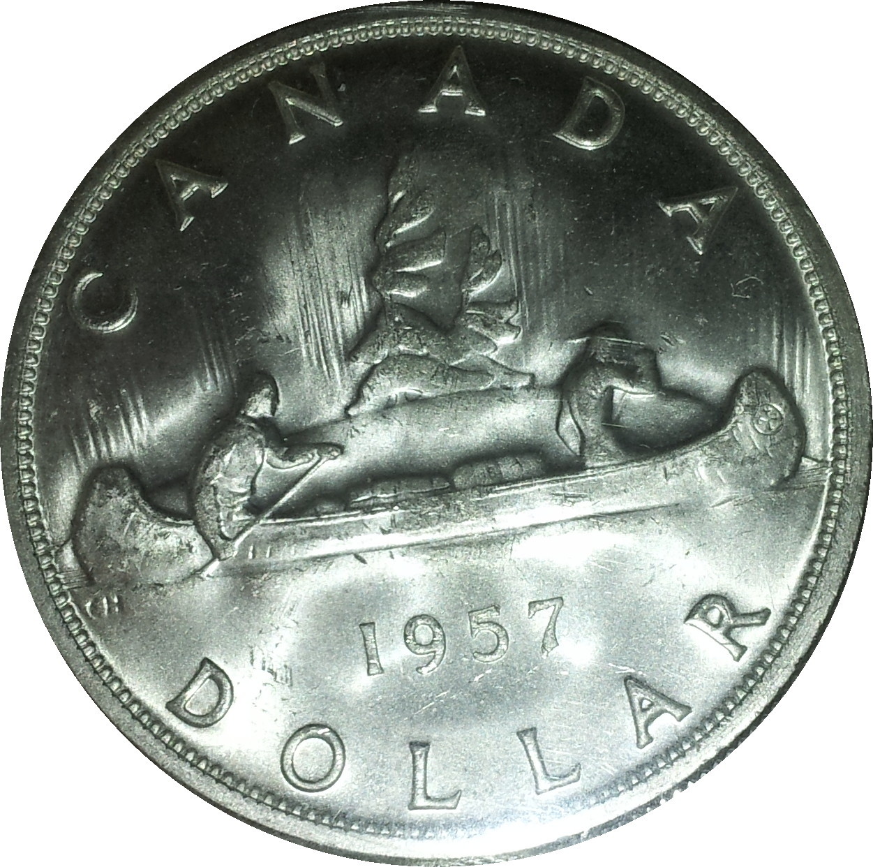 1957 Canada Dollar MS64 Rev.JPG