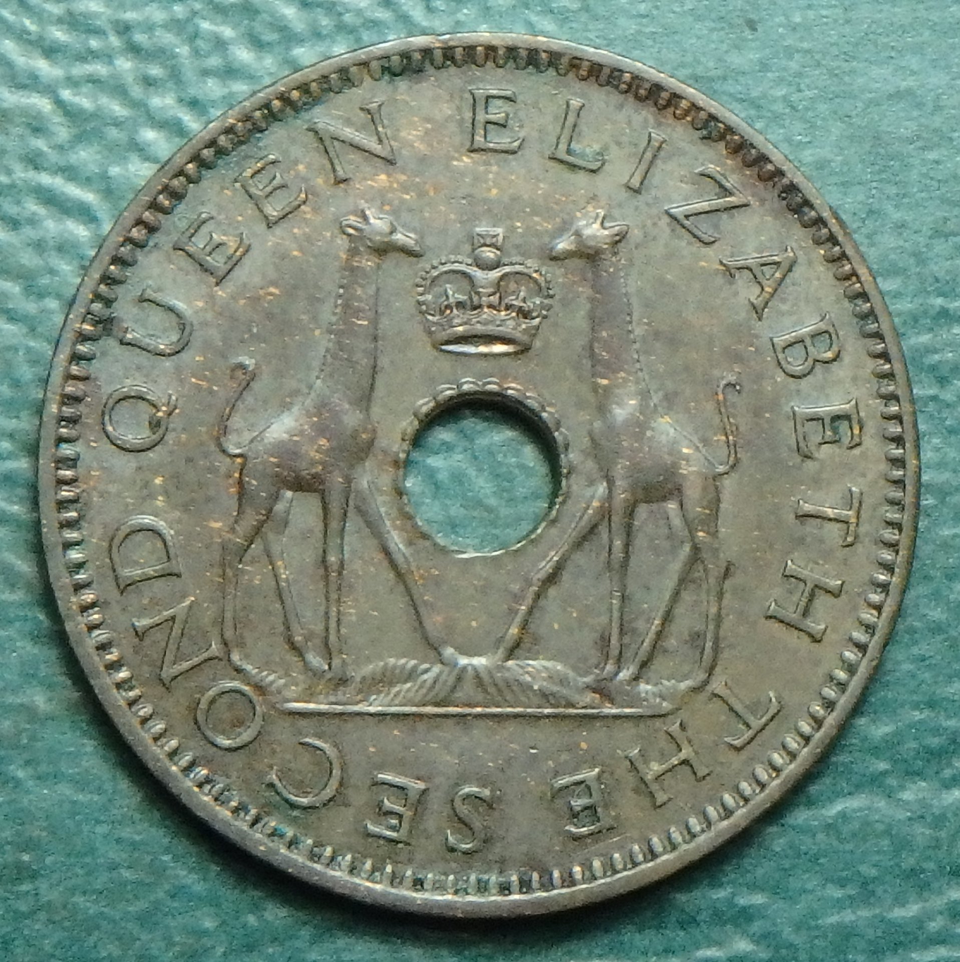 1957 Rhodesia and Nyasaland 1-2 p obv.JPG