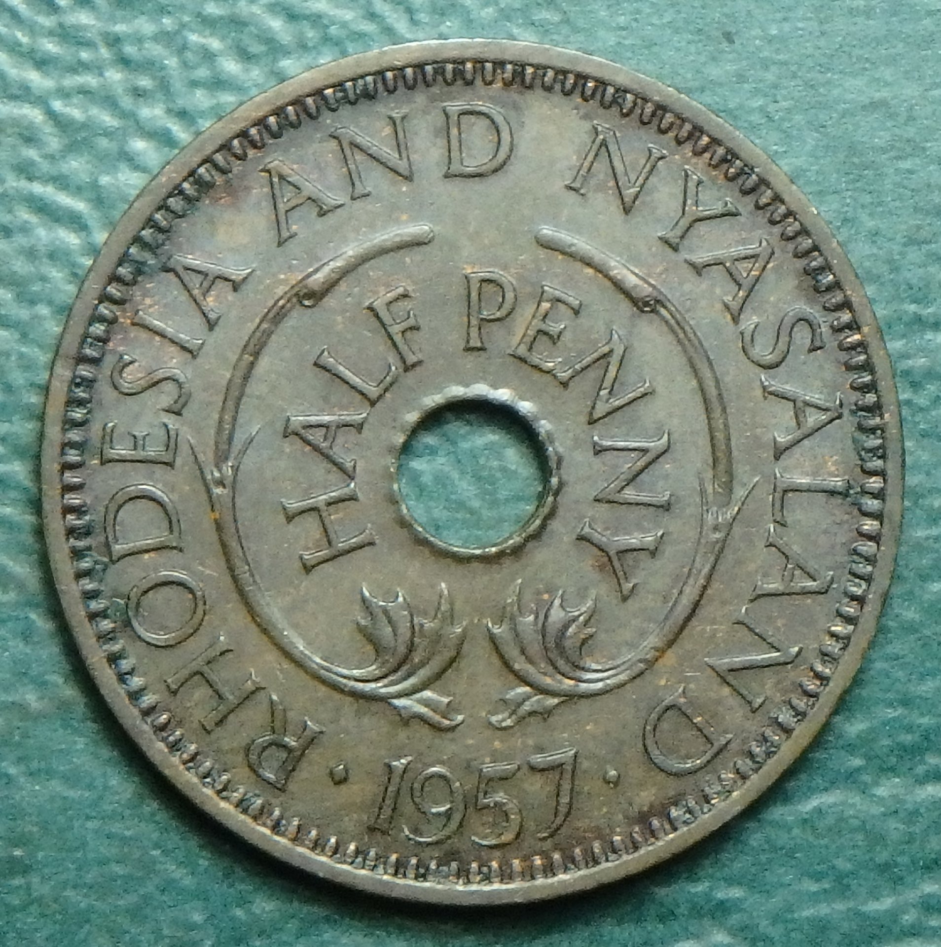 1957 Rhodesia and Nyasaland 1-2 p rev.JPG